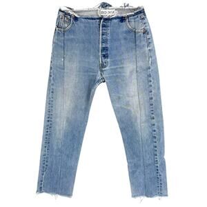 EB Denim Bandless Jeans Size 27 Vintage Levi's Buttonfly Cropped